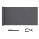 Sekey balcony privacy screen made of 100% polyester, anthracite